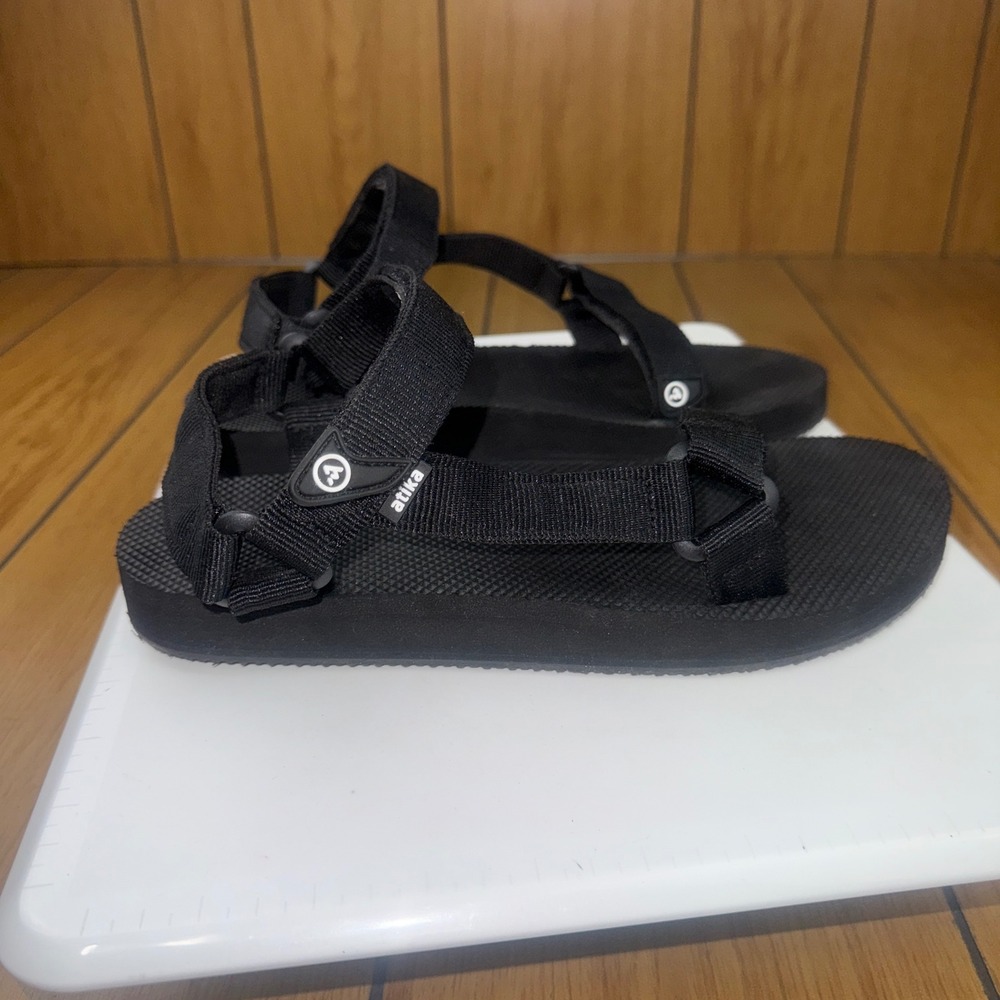 Atika Outdoor Maya Sport Sandals Black Strappy Hiking Water Shoes AT-W214-BLK 10